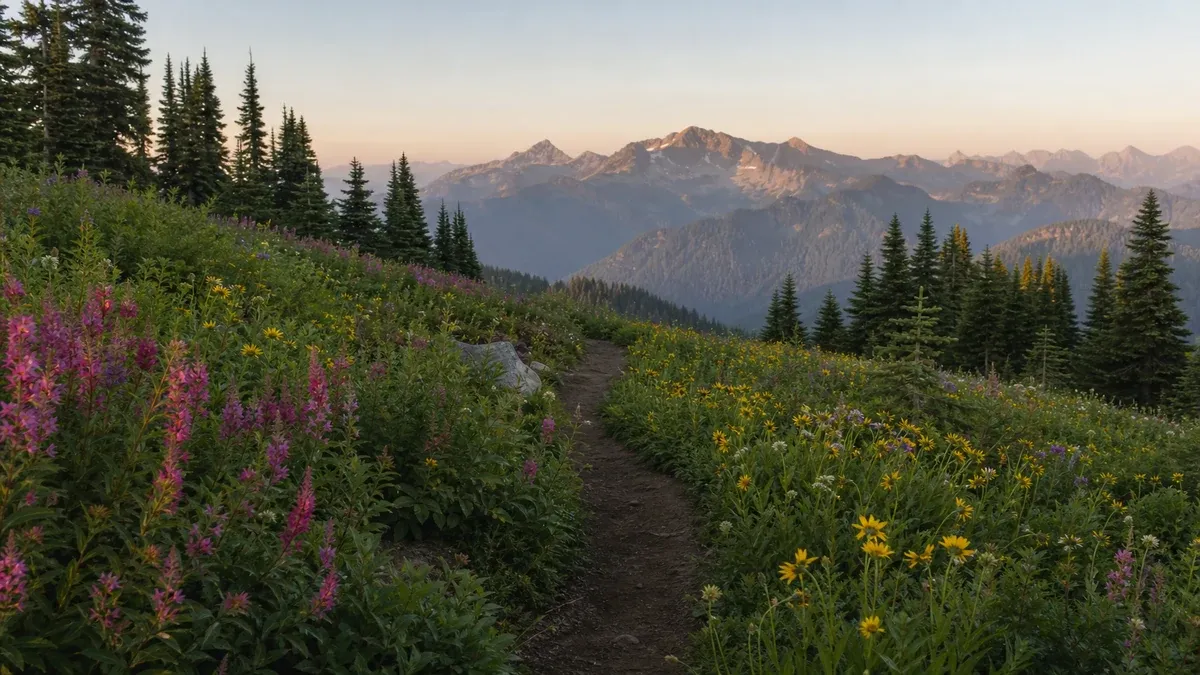 Scenic Trails wildflower guide illustration